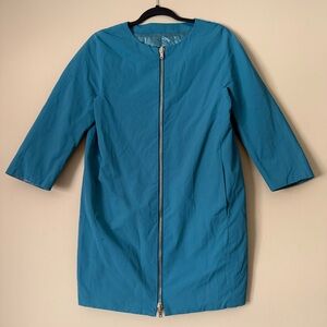 Herno Reversible Liner Down Long Coat Twill / Puffer Made in Italy Double Zip